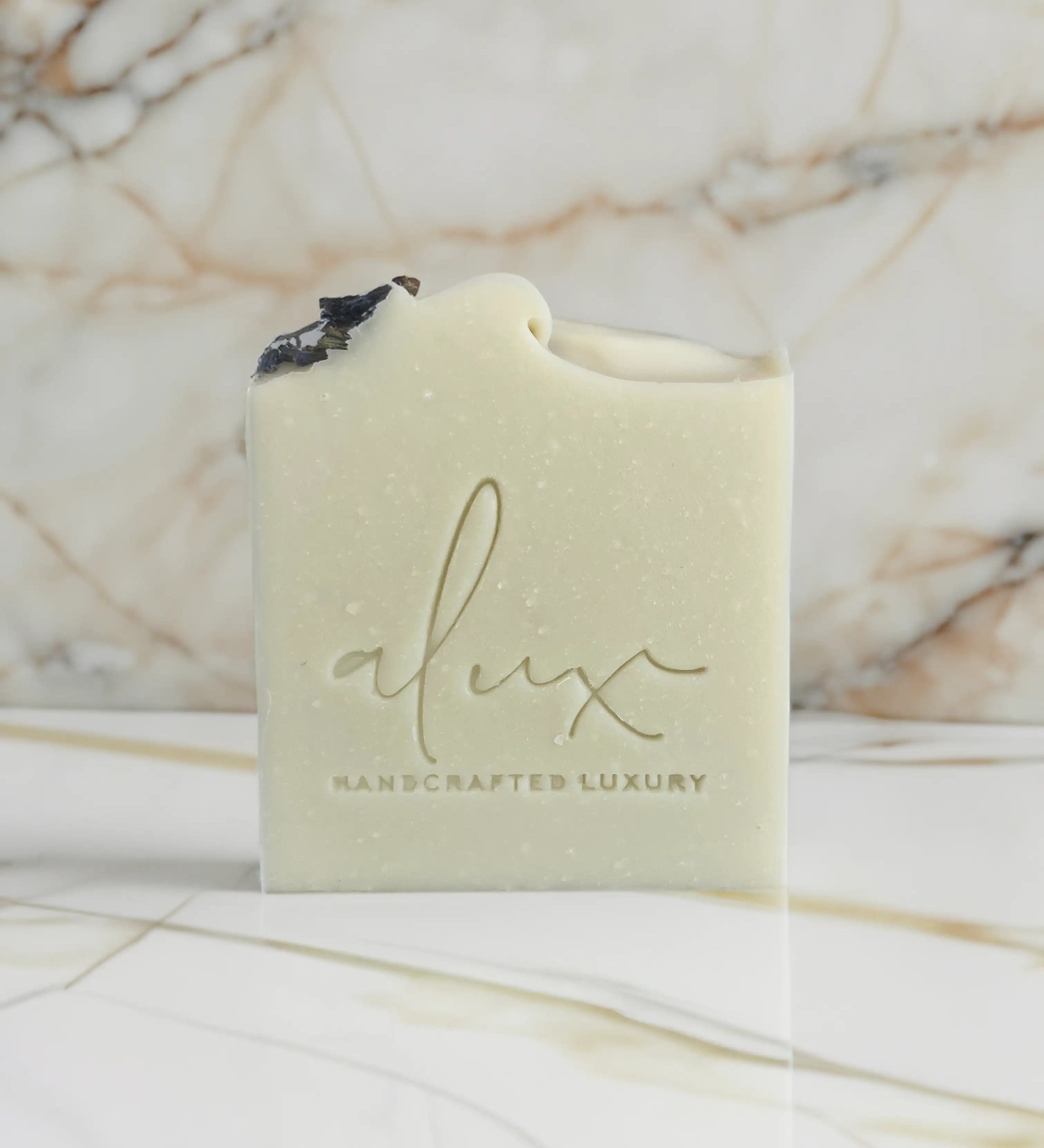 Handmade lavender soap by Alux Cosmetics – Natural skincare Dubai with nourishing natural ingredients for soft, hydrated skin