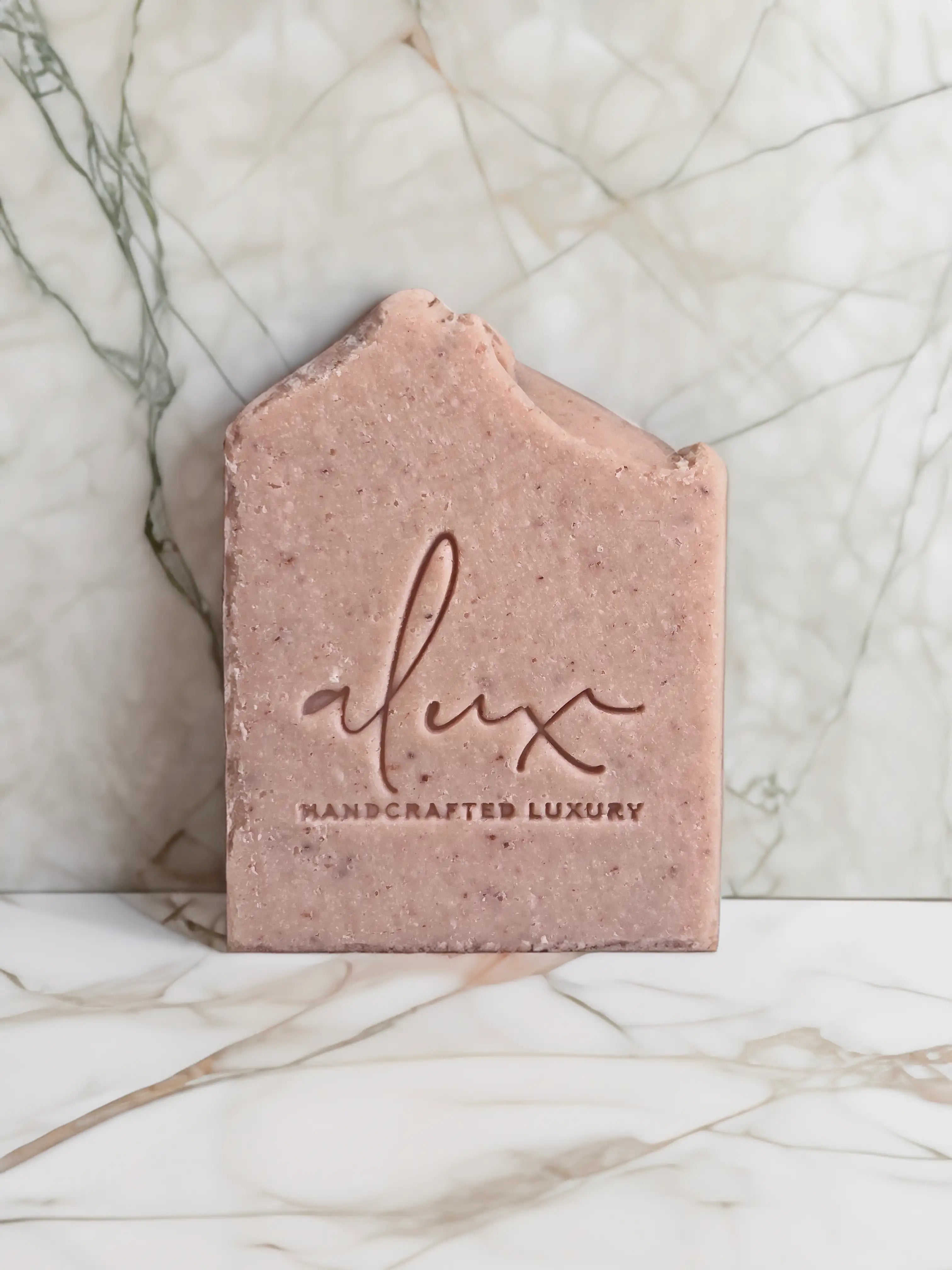 Pink Himalayan Salt Scrub soap bar, offering natural exfoliation and detoxification for glowing, radiant skin.