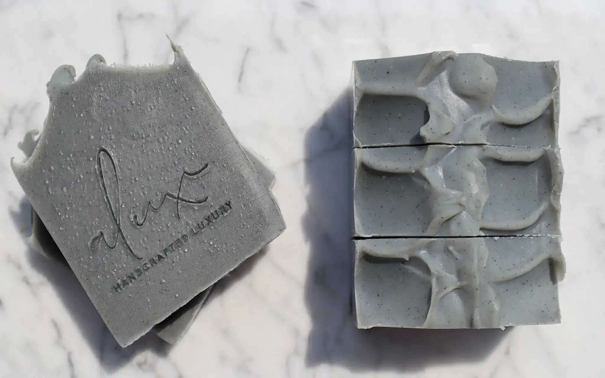 Handmade activated charcoal soap with tea tree and eucalyptus – Natural skincare from Dubai for deep cleansing and detoxifying