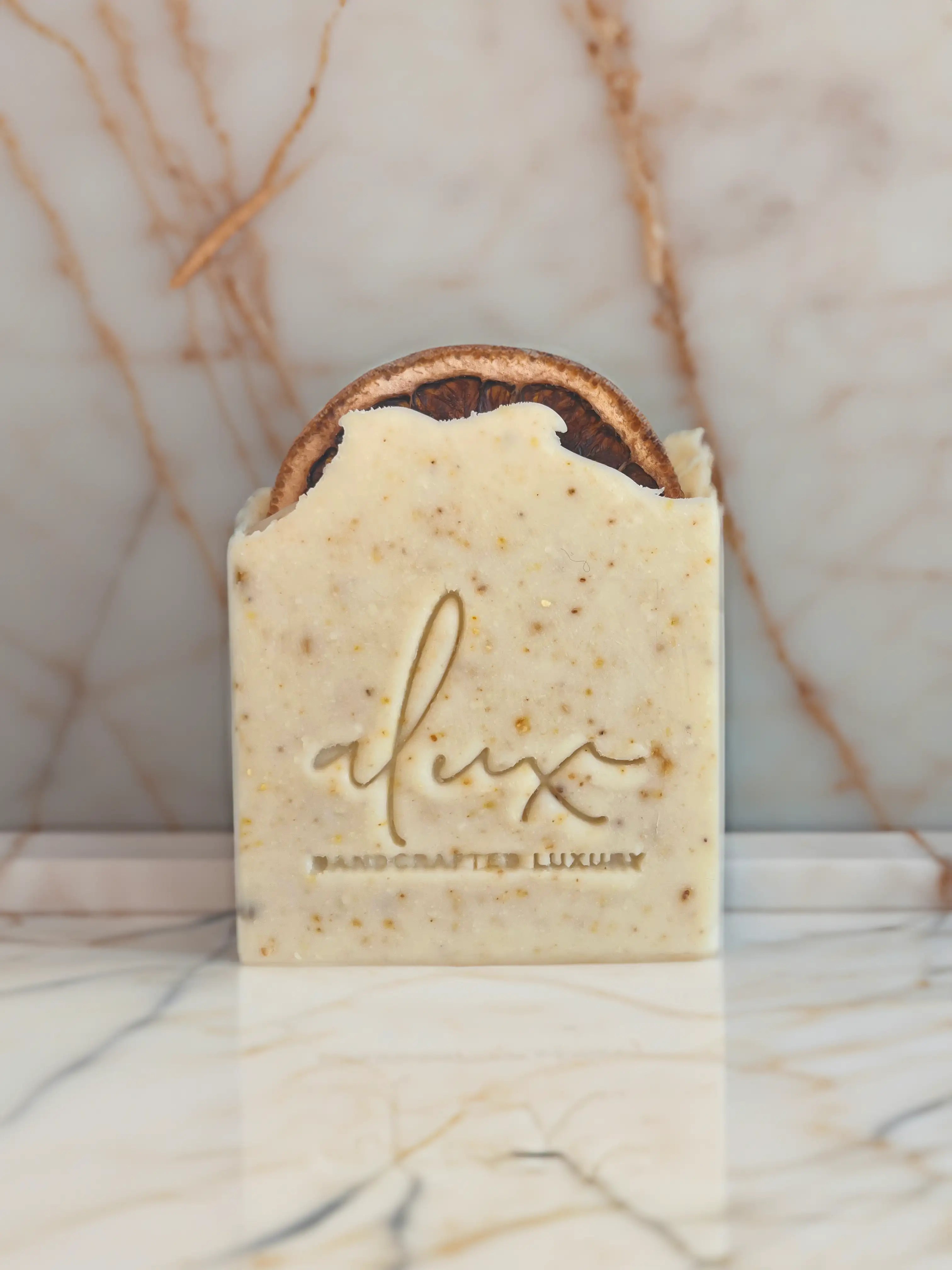 Sweet Orange Exfoliating Soap – Natural soap infused with orange peel and citrus essential oils for smooth, glowing skin