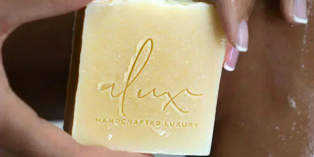 A gentle, natural soap bar for sensitive skin, made with nourishing plant oils and butters for a soothing cleanse.