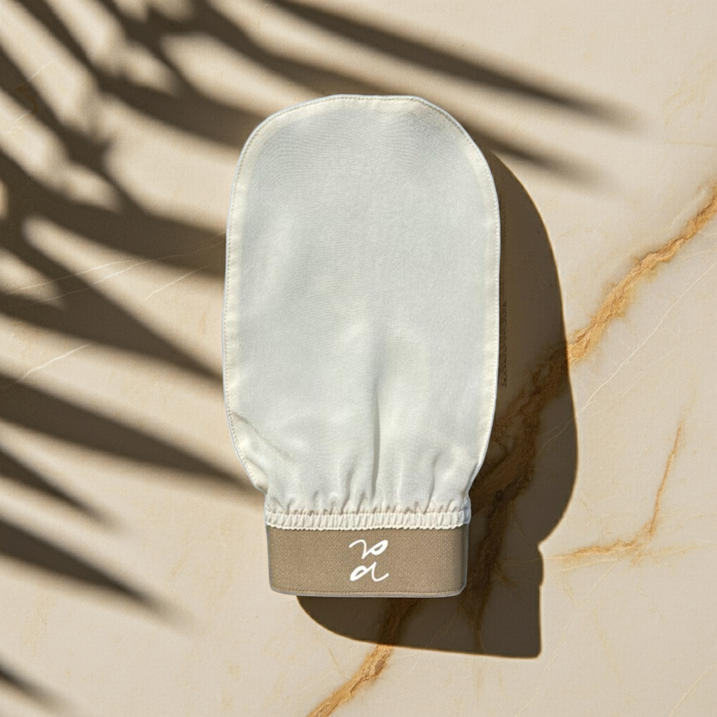 MULBERRY SILK EXFOLIATING MITT – NATURAL & GENTLE BODY GLOVE
